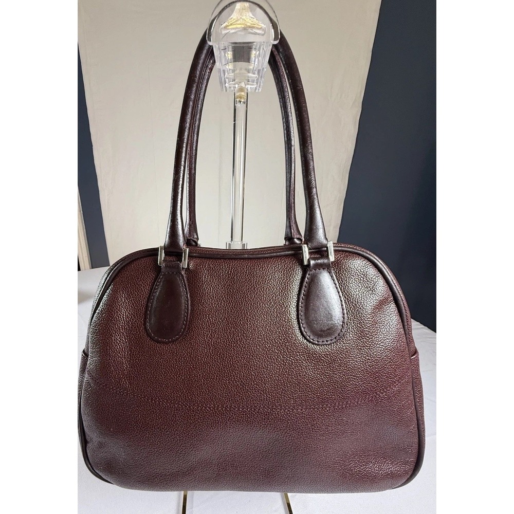 FURLA Brownish Red Leather Strap Bowling Shoulder  bag with‎ strap - Picture 2 of 16